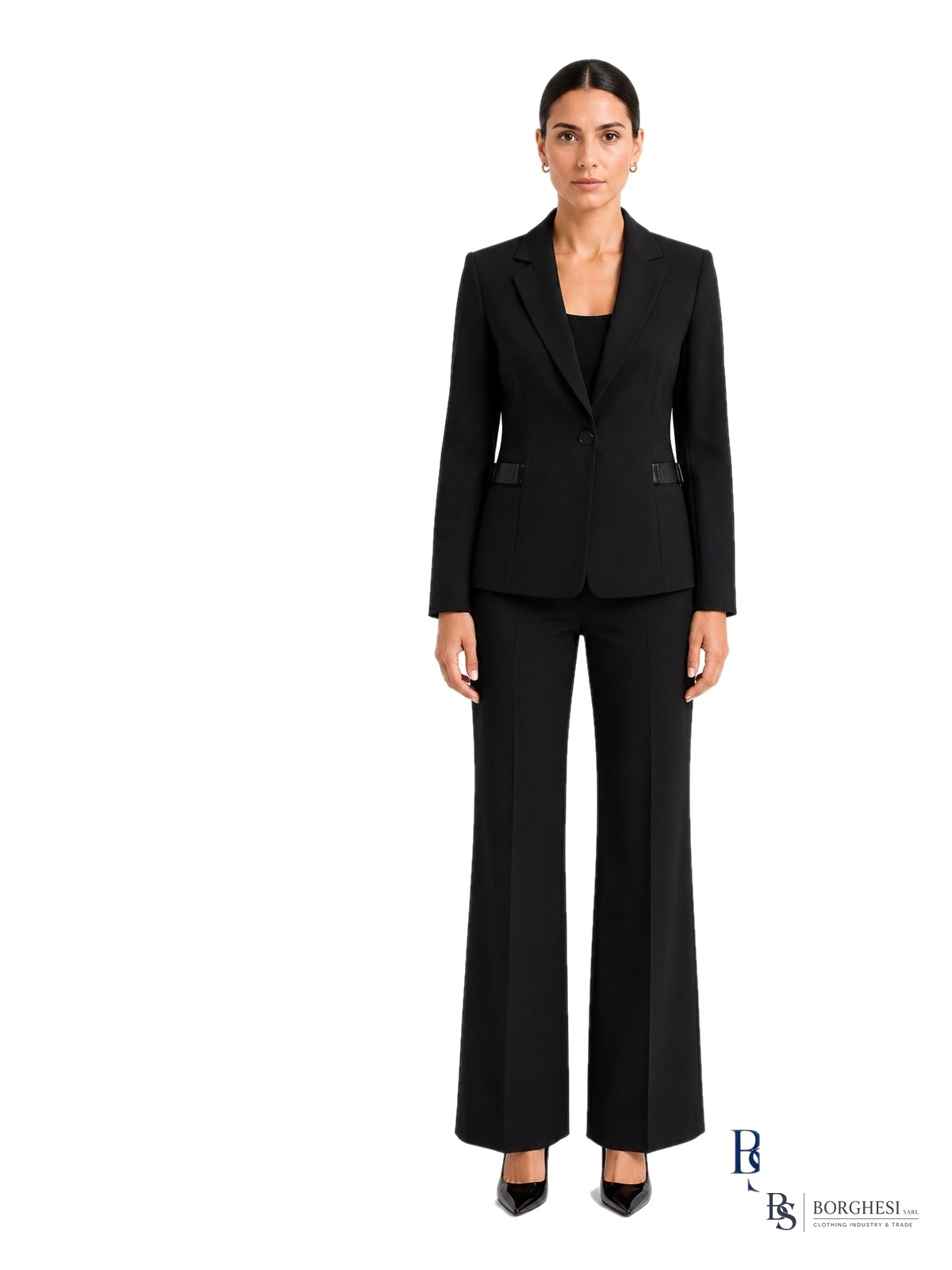 Single-Button Peak Lapel Suit