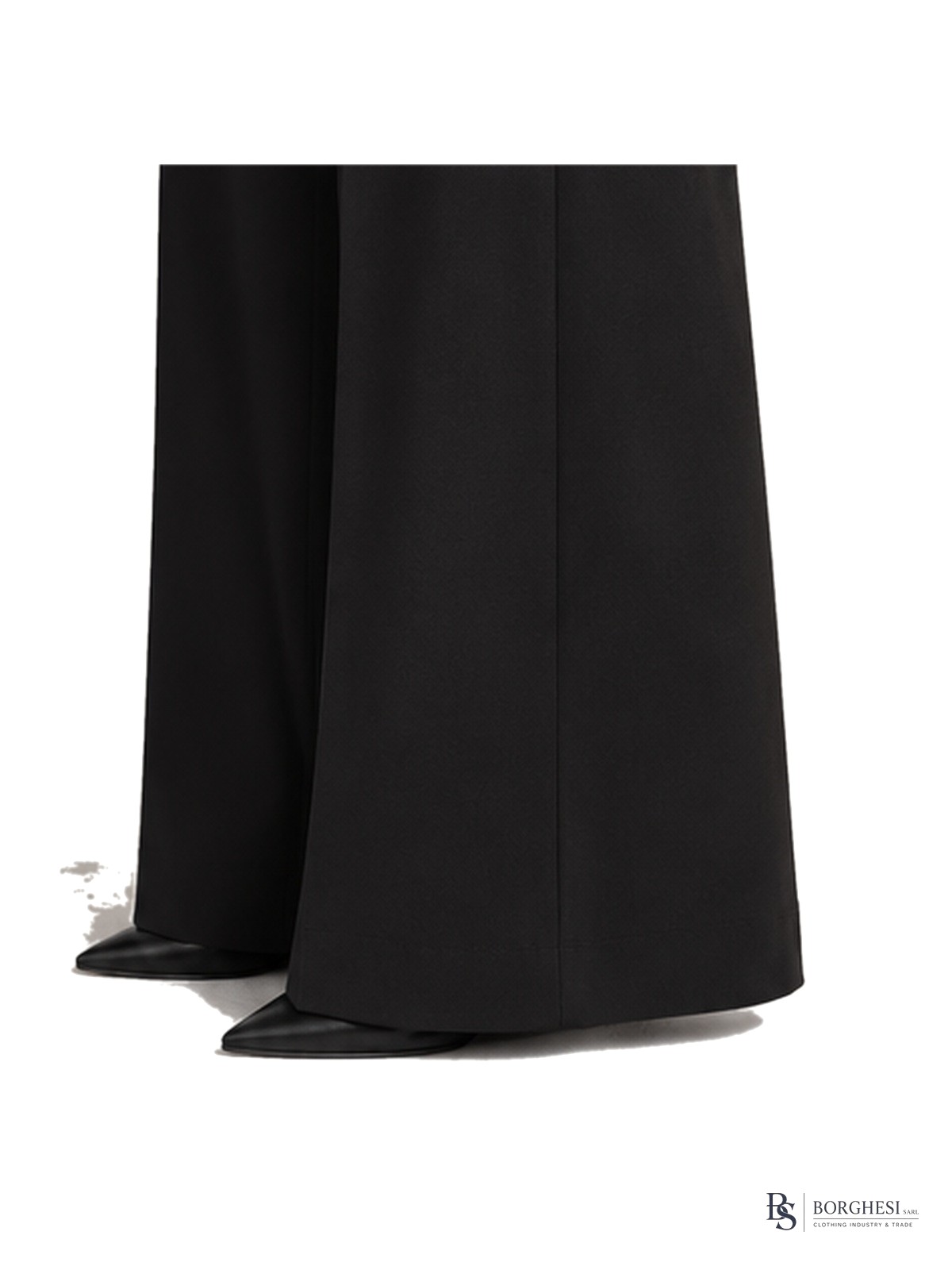High-Waist Palazzo Pants - hem detail